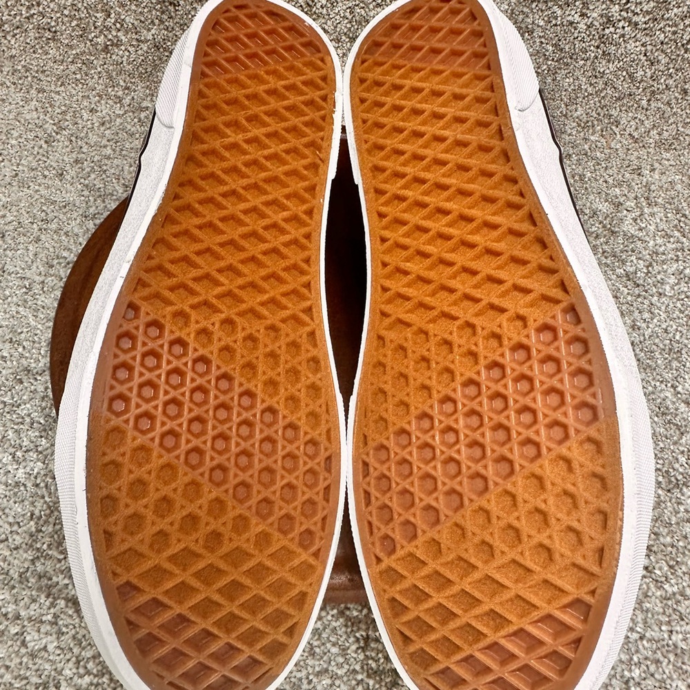 Vans sedan canvas deep taupe/white mens size 10.5 women’s size 12 New with box - Picture 5 of 9